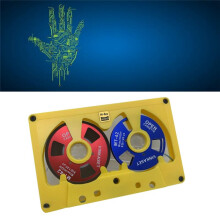 50-Minutes Blank Reel to Reel Tape Cassette Double-Sided Metal Reel Hollow Case Blank Cassette Tape