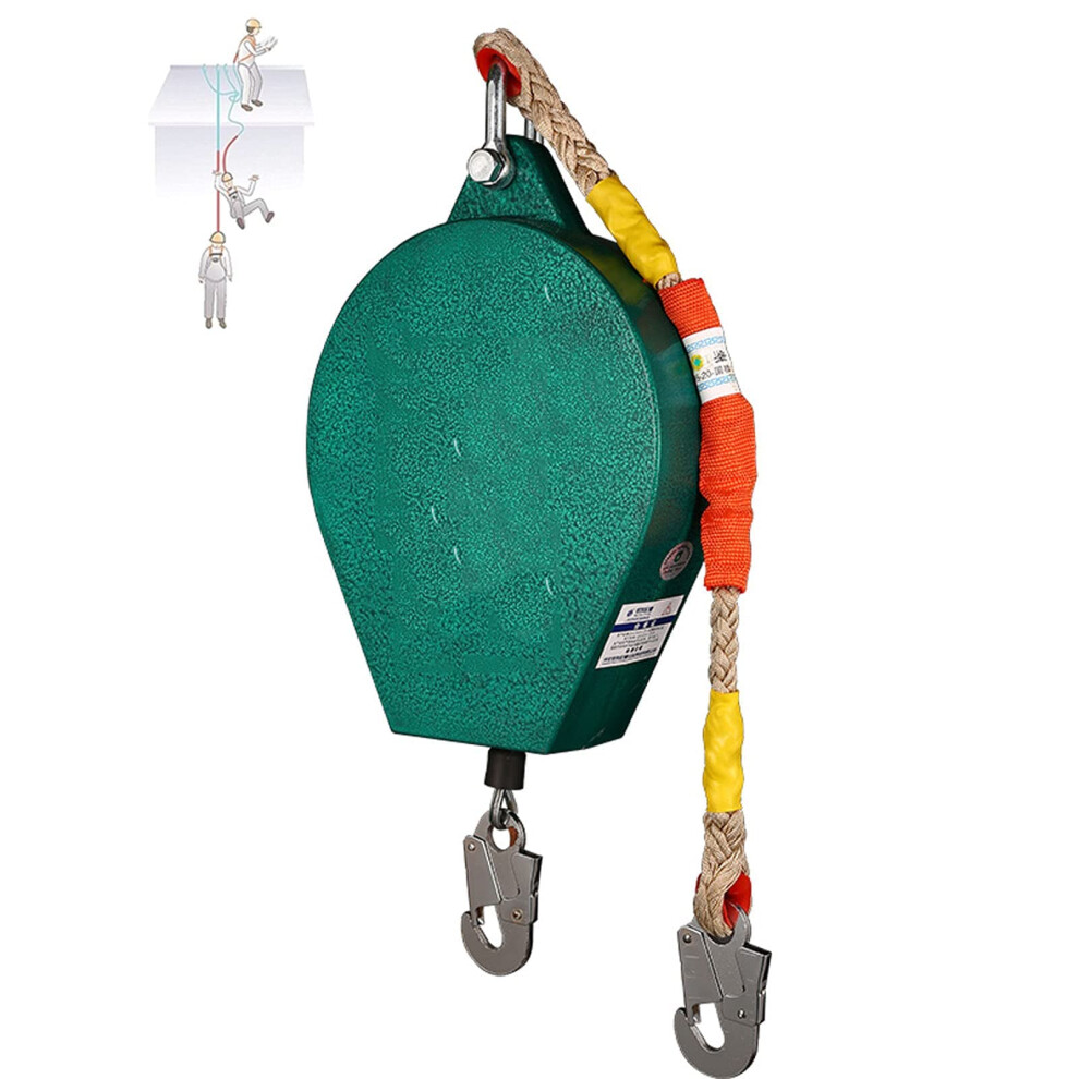 Self Retracting Lifeline With Alloy Steel Hook, 7M Retractable Fall Arrest Device For Construction Safety 9169991495859