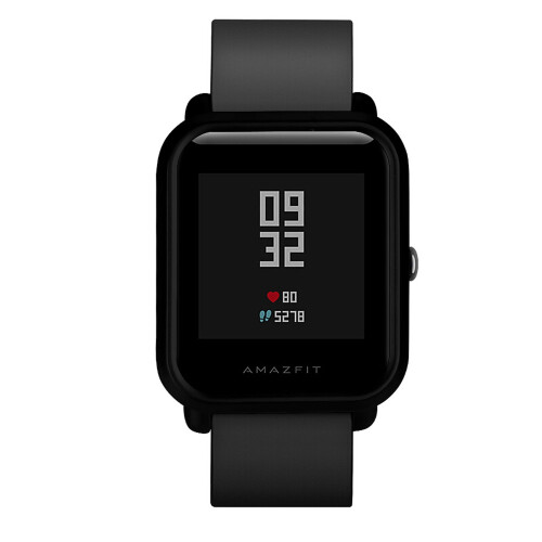 Watch Protective Case Compatible for  Huami  Bip Youth, PC Material Case+Screen Protector Black 2