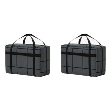 2X Large-Capacity Clothes Quilt Storage Bag Moving Storage Bag Portable Hand-Held Dustproof Luggage Bag 40L