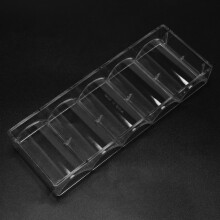 20Pcs Professional Acrylic Poker Chips 200 Chip Trays (Without Cover)