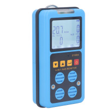 Gas Detector, Portable 4 Gas Detector for H2S O2 CO LEL with Triple Alarm and Backlit LCD Display