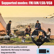 SI4732 Radio Receiver Kit+Stand+Antenna 10KHz-180MHz 1.9inch Display FM/AM/LSB/USB SI4732 Radio Shortwave Radio