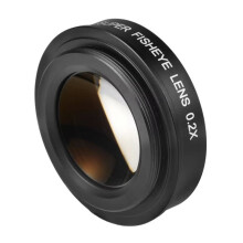 VELEDGE Nova Lente Olho de Peixe Ultra Angular de 37 mm 0,2X HD para Câmeras de Vídeo para , para e