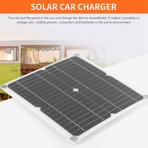 12W 18V Solar Panel Flexible Dual USB Output Solar Panel Car and Boat Charger Mobile Phone Solar Charging Panel 1
