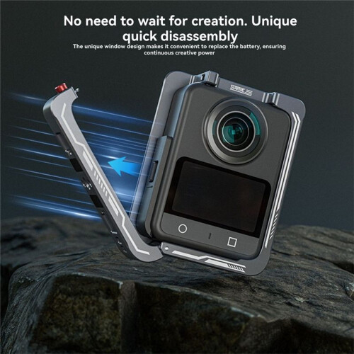 STARTRC for  OSMO360 Metal Rabbit Cage Quick Release Protection Frame Action Camera Riding Protective Frame Accessories 1