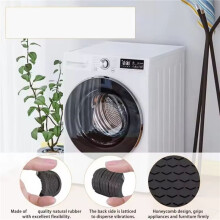 8 Pièces Coussinets Anti-Vibrations pour Machines à Laver - Pieds Universels Antidérapants et Réducteurs de Bruit pour Appareils, Meubles