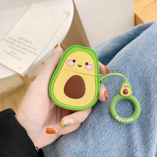 Avocado Earphone Case for  AirPods 1 2 Generation Protective Case Anti-Drop Silicone Wireless 2