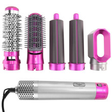 Hair Dryer Comb Set Hot Air Styler Hair Curler Straightening Curling Iron Styling Brush Air Hair Styling Tool EU Plug D
