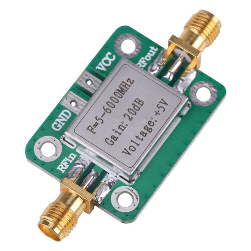 Broadband RF Power Amplifier 5-6000MHz 20dB 34x25mm Module 1