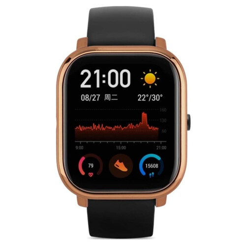 Compatible Compatible with  Huami  GTS Case  Watch Protector Case Watch Protector Cover - Gold 2
