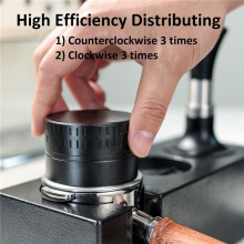 5X Coffee Distributor 54mm, Espresso Adaptive Distribution Tools,Self Leveling Distributor with 5 Blade Base