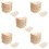 250X Bocadillos - Cuencos, Madera Biodegradable "" 11 cm x 6.5 cm 1