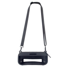 Sac de Rangement en Gel de Silice pour BoîTier de Haut-Parleur Pulse 4 Coque Rigide Housse de Protection Pouvant êTre InstalléE Chargeur (Noir)