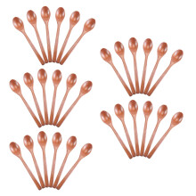 Wooden Spoons, 30 Pieces Wood Soup Spoons for Eating Mixing Stirring, Long Handle Spoon Kitchen Utensil
