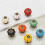 Beige Ceramic Cabinet Handles and Single Hole Drawer Knobs Pumpkin Gold for Versatile Interior Styling 4