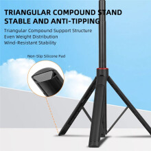 Flymile Telescopic Selfie Stick Foldable Tripod for X5 Action4/Pocket3 Action Camera Selfie Stick 1.4m