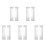Window White Sheer Curtains 90 Inches Long 10 Panels Sheer White Curtains Clear Curtains Basic Rod Pocket Panel 2