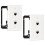 2 Pack Ethernet Wall Plate, 2 Port  Wall Plate with Bracket and Cat7 Shielded RJ45  Coupler, Wall Plate 1