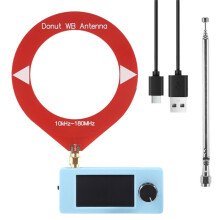 SI4732 Radio Receiver 10KHz-180MHz 1.9inch Display Shortwave Radio FM/AM/LSB/USB SI4732 Radio+2 Type Antenna