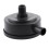 1/2" PT Male Thread Black Plastic 10cm Dia Filter Silencer for Air Compressor 1