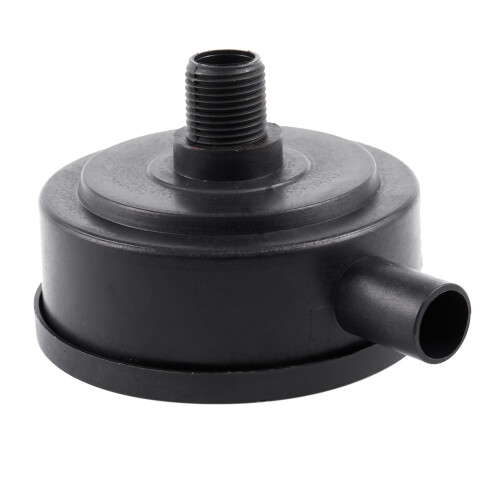 1/2" PT Male Thread Black Plastic 10cm Dia Filter Silencer for Air Compressor
