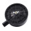 1/2" PT Male Thread Black Plastic 10cm Dia Filter Silencer for Air Compressor 6