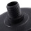 1/2" PT Male Thread Black Plastic 10cm Dia Filter Silencer for Air Compressor 7