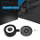 1/2" PT Male Thread Black Plastic 10cm Dia Filter Silencer for Air Compressor 3