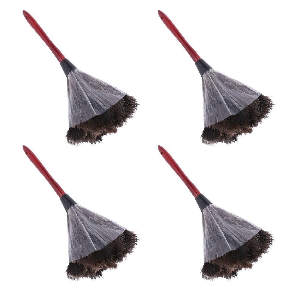 Typecat 4X Ostrich Cleaning Feather Duster Ostrich Duster Ostrich Feather Duster Soft Feathers Duster Photo Color