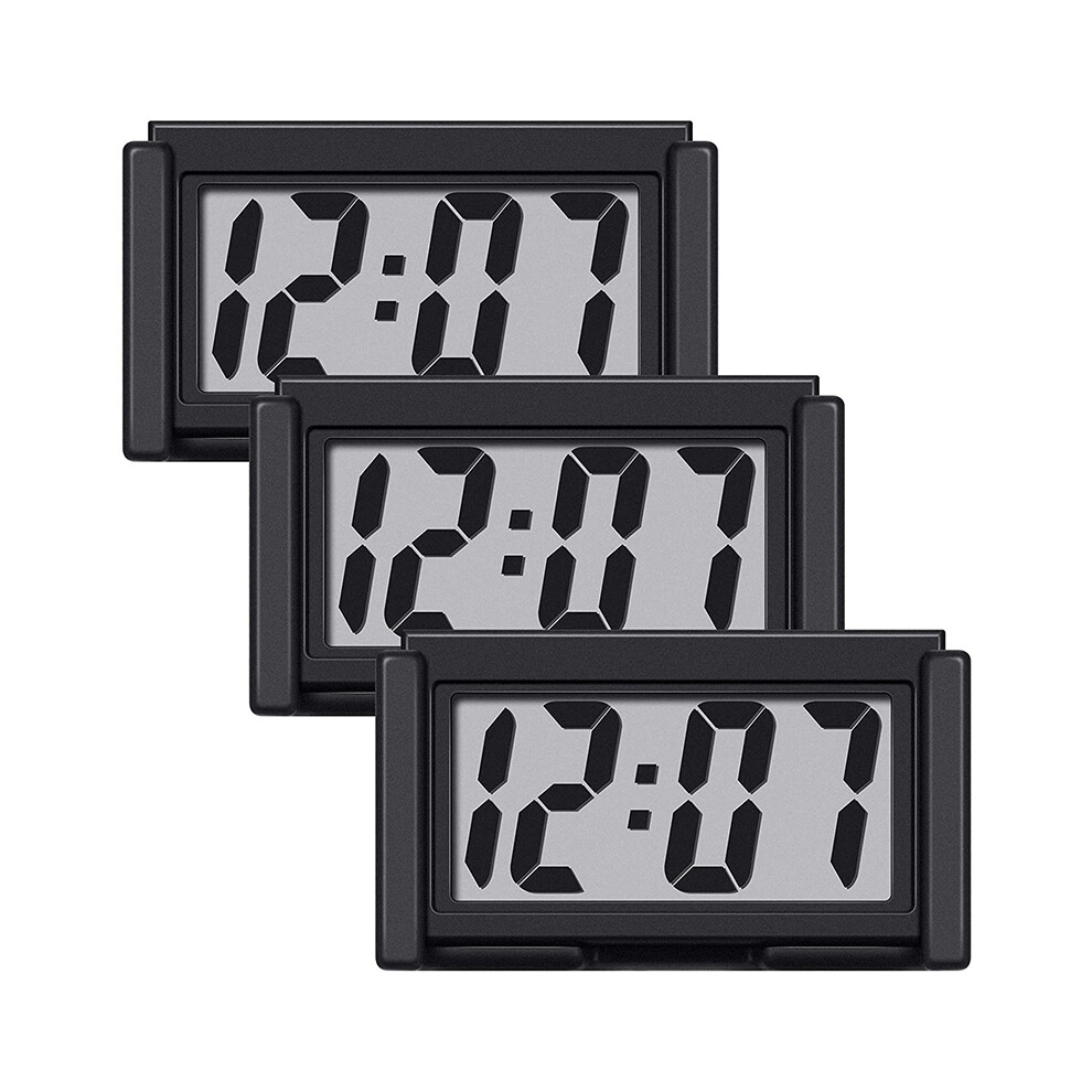3 Pieces Car Clock Car Dashboard Clock Auto Car Truck Dashboard Vehicle Electronic Digital Clock 6032810472788