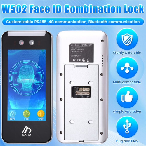 5 Inch Touch Screen Server TCP IP WIFI Face Recognition Access Control Face  Attendance Machine 2