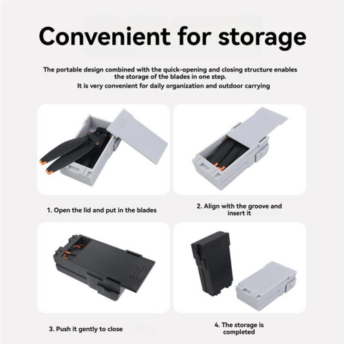 Propeller Storage Case for   5 Pro Pressure-Resistant Drop-Proof Blade Protective Cover Battery Styling A 1