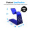 Accessori per Gamepad Supporto da Tavolo per Controller PS5 Supporto per Staffa Supporto per Gamepad Supporto per Staffa per Display Espositore Blu 2