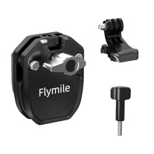 Flymile Motorcycle Windshield Action Camera Mount Clip for Action 5 Pro / OSMO 360 Action Camera Accessories