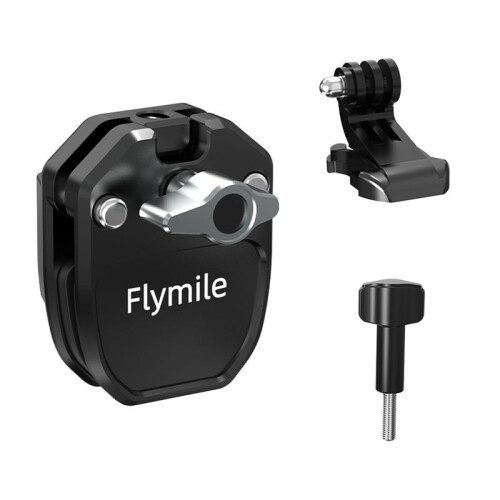 Flymile Motorcycle Windshield Action Camera Mount Clip for Action 5 Pro / OSMO 360 Action Camera Accessories