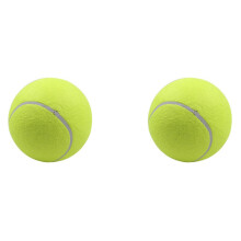 2X Haustier Biss Spielzeug 24CM Riesen Tennis für Hunde Kauen Spielzeug Aufblasbarer Tennis Signature Haustier Spielzeug Bedarf