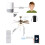 Universal  WiFi Fan  Ceiling Fan and Light Remote Control Kit,220V WiFi Fan Controller Remote Control 7
