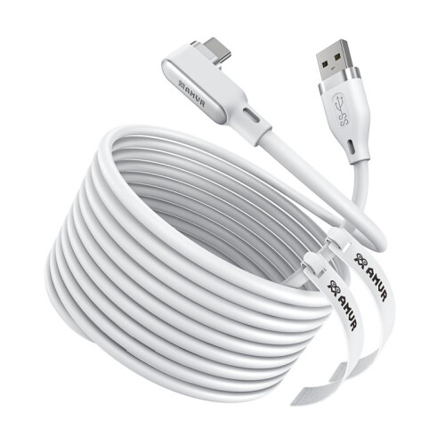 AMVR VR Link Cable Type-C USB 18W Rechargeable Fast Charging Cable for Meta Quest 3/3S/2/Pro/PICO4/Pro/Ultra