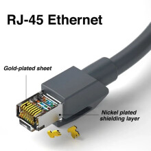 For Starlink Dish RJ45 Waterproof Cable 1200Mbps Transmission Speed Computer Connected to Router Cord 10m