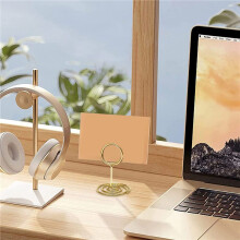 Table Number Holders 60Pcs - 2 Inch Place Card Holder Short Table Number Stands for Wedding Party (Gold)