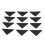 24 Pc Shape Triple-Cornered Glass Table Corner Protector Cushion 10mm x 75mm 3