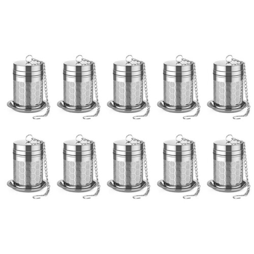 10X Tea Infusers for Loose Tea, Stainless Steel Tea Strainer, Extra Fine Mesh Tea Diffuser for Brewing Tea, Spices