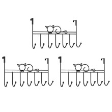 3X over the Door Hook Bathroom Hanger Coat Clothes Hat Bag Towel Hanger Hanging Rack for Home Kitchen Storage