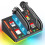 Charging Dock for  2 with 9 Light Modes Charger Station with 4 Game Slots Without Four Handles 4