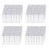 400Pcs Clear Plastic Test Tubes with White Screw Caps Sample Containers Bottles Push Caps 12X75mm 1