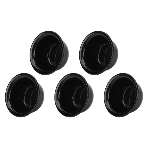 5pcs Plastic Beard Foam Bowls Durable Portable Glossy Surface