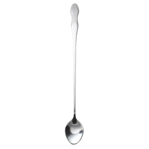 5pcs 10 Inch Stainless Steel Tableware Long Handle Scoop Teaspoon 2