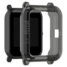 Watch Protector, Compatible Compatible with Huami Bip Youth Anti-Scratch TPU Flexible Case Black