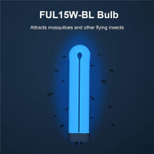 Bug Zapper Replacement Light Bulb for 15 Watt Insect Attracting Lamp,7.5-Inch FUL 15W-BL U-Shaped Bulb for 15wht 8 Pack